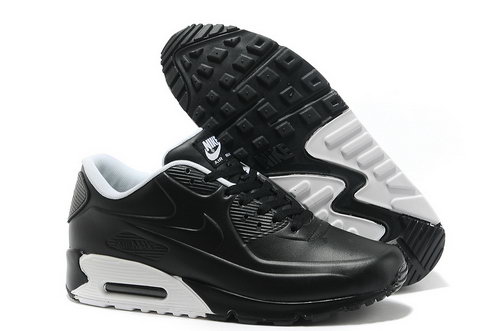 Nike Air Max 90 Men Black And White Running Shoes On Sale